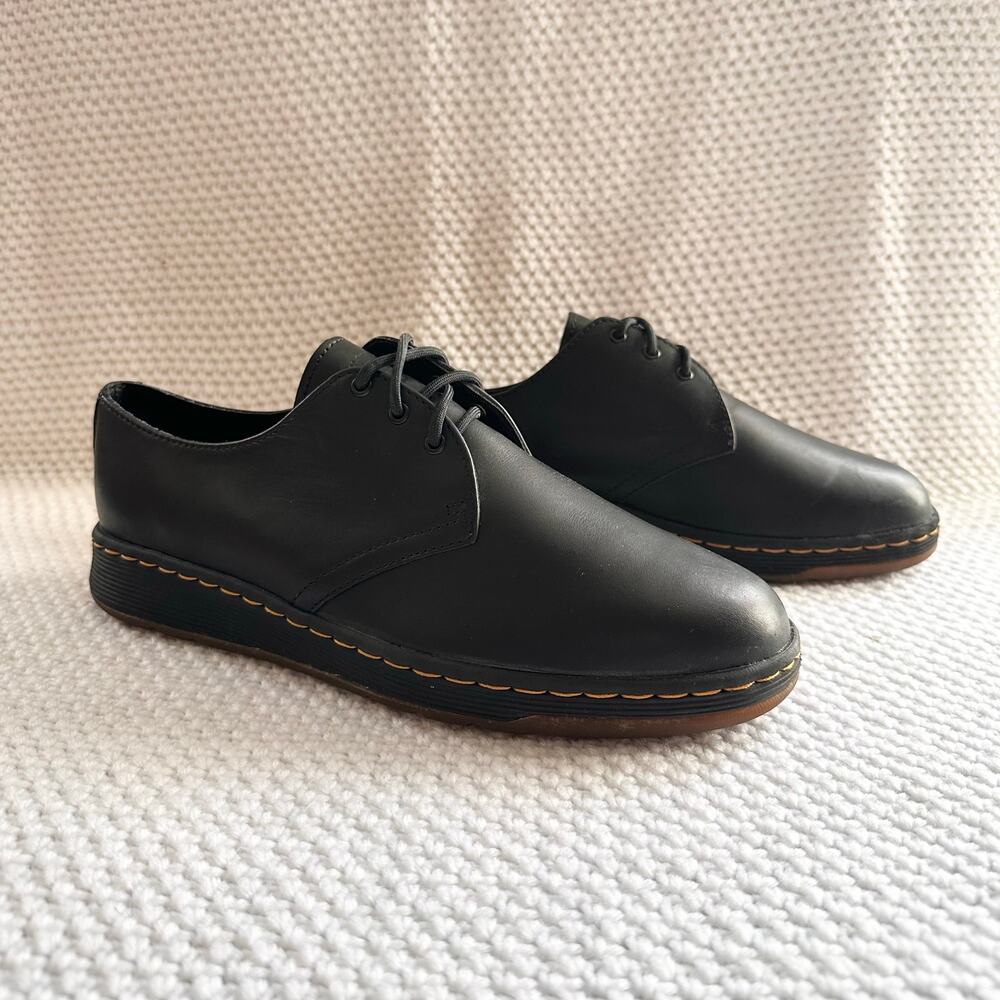 Dr. Martens NWOB Black Leather Cavendish Lace Up Round Toe Derby Men's 10 AW004